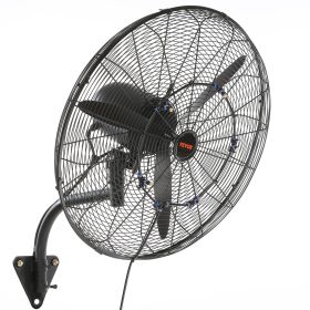 aVEVOR Wall-Mount Misting Fan, 24 Inch, 3-speed High Velocity Max. 7000 CFM, Waterproof Oscillating Industrial Wall Fan