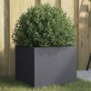 Planter Anthracite 12.6"x11.8"x11.4" Steel