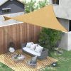 Outsunny 20x16ft Rectangle Sun Shade Sail Canopy Outdoor Patio Deck Yard UV Block Sand