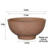 Better Homes & Gardens 12-Inch Terracotta Recycled Resin Planter, Lightweight Round Decorative Pot for Indoor and Outdoor Use