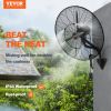 aVEVOR Wall-Mount Misting Fan, 24 Inch, 3-speed High Velocity Max. 7000 CFM, Waterproof Oscillating Industrial Wall Fan