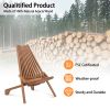 [Replace 66876605]Wood Folding Chair for Outdoor, Low Profile Acacia Wood Lounge Chair for Balcony Porch Backyard Patio Lawn Garden