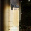 1-pack Modern Outdoor Wall Light Fixture, Weatherproof LED Wall Sconce with Bubble Crystal, Black Finish, Up and Down Lighting for Porch, Patio