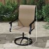 Outsunny Patio Swivel Chairs Set of 2, High Back Patio Dining Chairs with All-Weather Mesh for Backyard, Lawn, Garden, Brown