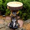 1pc, 7.87inch Resin Bird Bath Bowl For Garden, Animals & Tree Shape Wild Bird Feeder Birdbath Bowl, Home Decor, Garden Decor