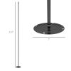 Outsunny String Light Poles for Outside Hanging, Steel Lighting Stand for Patio Backyard Deck Wedding Party, 10FT, 2 Pack
