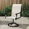 Outsunny Patio Swivel Chairs Set of 2, High Back Patio Dining Chairs with All-Weather Mesh for Backyard, Lawn, Garden, Beige
