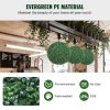 VEVOR Artificial Topiaries Boxwood Trees, 20' Tall (2 Pieces), Ball-Shape Faux Topiaries Plant