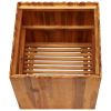 Garden Raised Bed 19.6"x19.6"x19.6" Solid Acacia Wood