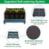 Raised Garden Bed Plant Growth Box With Self-watering System For Garden Patio Balcony Elevated Planter Box For Flowers Vegetables Herbs